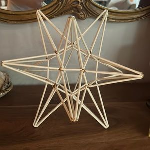 White metal & gold decorative star